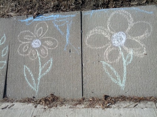 sidewalk art